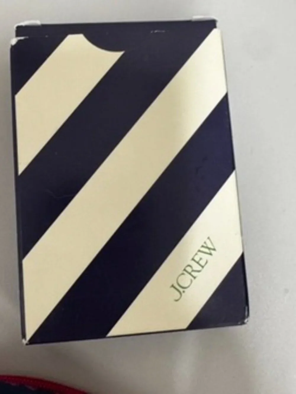 NWT J.Crew Navy and Pink Wash and Make up Bag Playing Cards Travel Bundle Gift